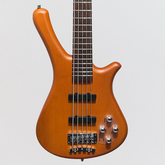 Warwick Rockbass Fortress 5-String Electric Bass Guitar - Honey Violin Transparent Satin