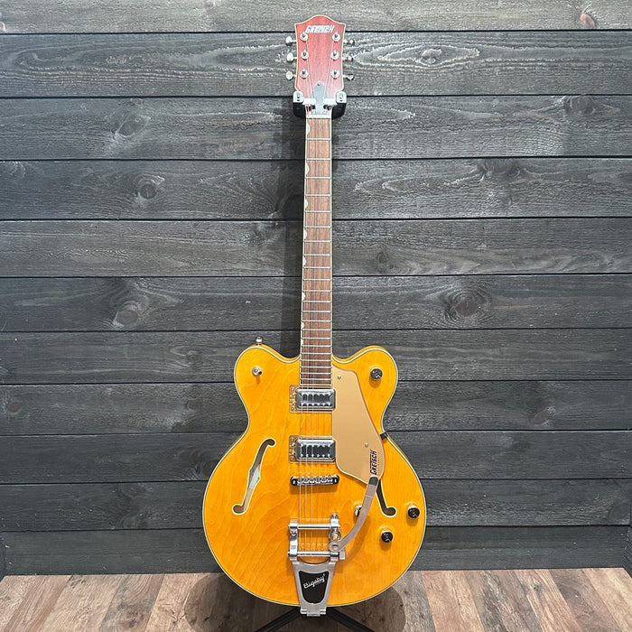 Gretsch G2604T Limited Edition Streamliner Rally II Center Block w/ Bigsby Semi Hollow body Electric Guitar Two-Tone Bamboo Yellow/Copper Metallic