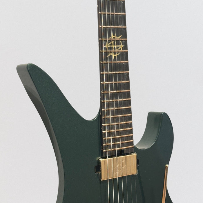 Schecter Synyster Gates Custom-7 TR Signature Headless Electric Guitar - Oak Green Metallic