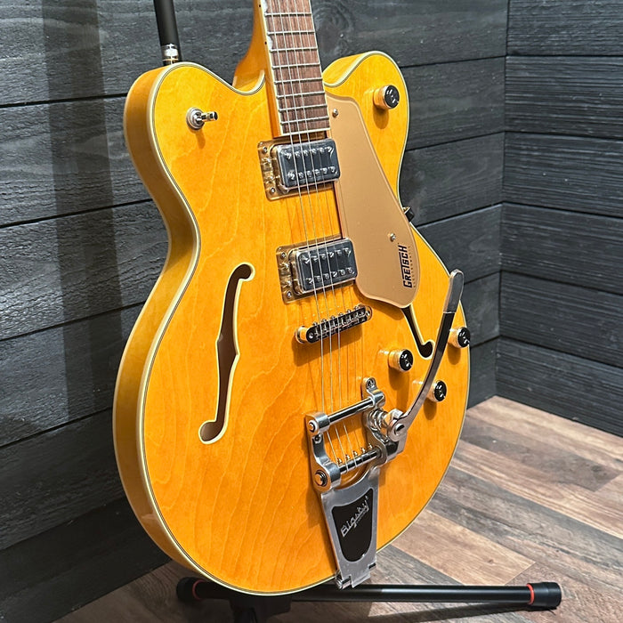Gretsch G2604T Limited Edition Streamliner Rally II Center Block w/ Bigsby Semi Hollow body Electric Guitar Two-Tone Bamboo Yellow/Copper Metallic