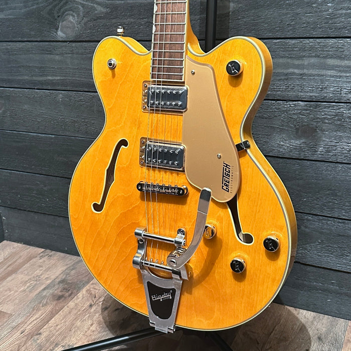 Gretsch G2604T Limited Edition Streamliner Rally II Center Block w/ Bigsby Semi Hollow body Electric Guitar Two-Tone Bamboo Yellow/Copper Metallic