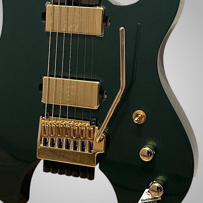 Schecter Synyster Gates Custom-7 TR Signature Headless Electric Guitar - Oak Green Metallic