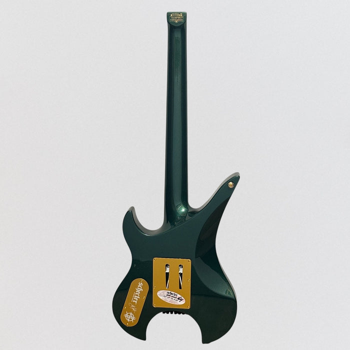 Schecter Synyster Gates Custom-7 TR Signature Headless Electric Guitar - Oak Green Metallic