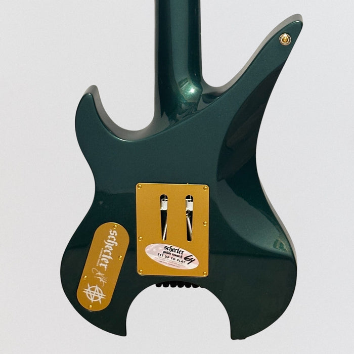 Schecter Synyster Gates Custom-7 TR Signature Headless Electric Guitar - Oak Green Metallic