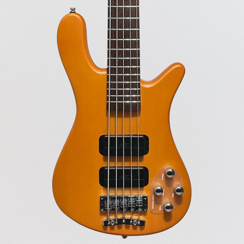 Warwick Rockbass Streamer Standard 5-String Electric Bass Guitar - Honey Violin