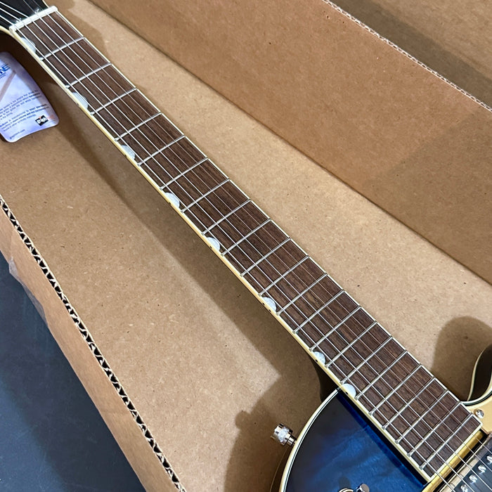 Gretsch G5655TQM Electromatic Center Block Jr Maple Semi Hollow Body Electric Guitar w/ Bigsby - Hudson Sky
