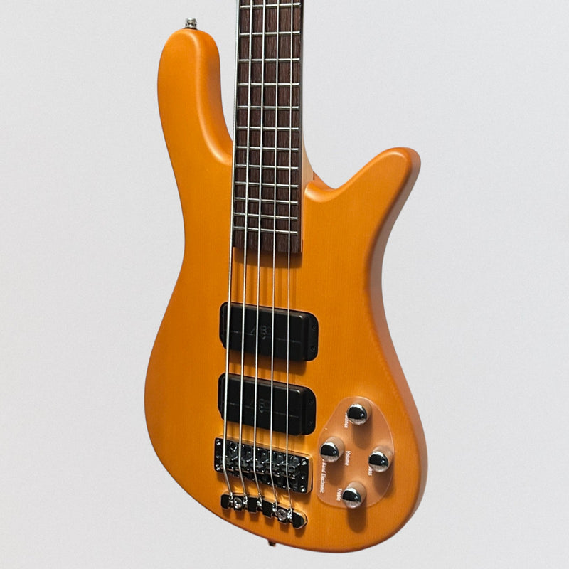 Warwick Rockbass Streamer Standard 5-String Electric Bass Guitar - Honey Violin