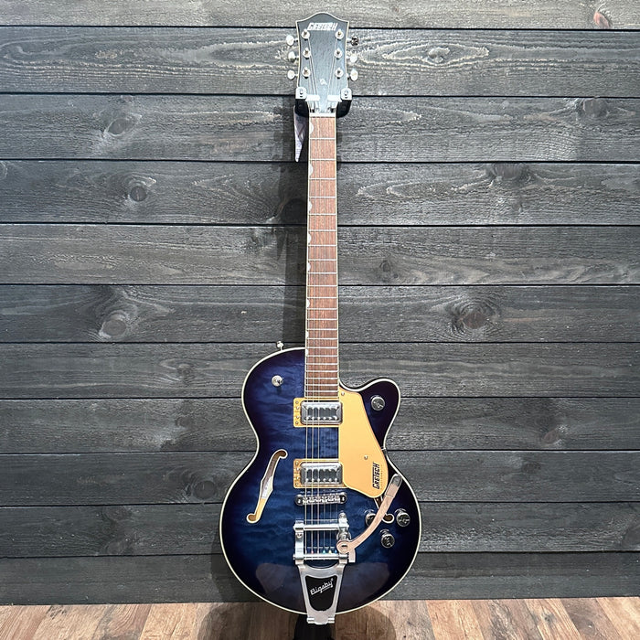Gretsch G5655TQM Electromatic Center Block Jr Maple Semi Hollow Body Electric Guitar w/ Bigsby - Hudson Sky