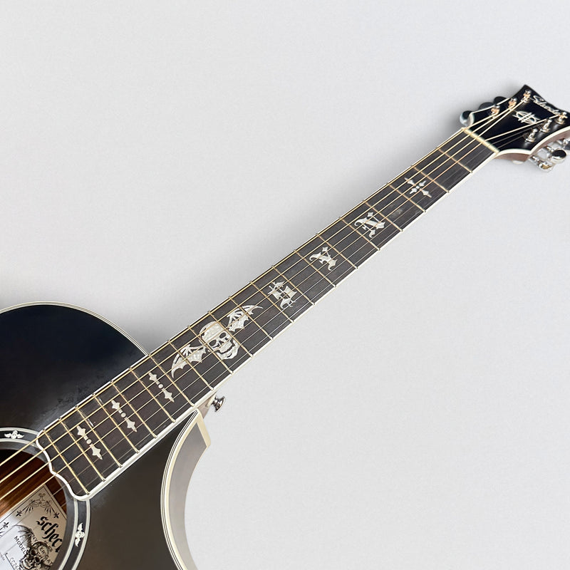 Schecter Synyster Gates Jumbo Acoustic-Electric Guitar - Transparent Black Burst Satin