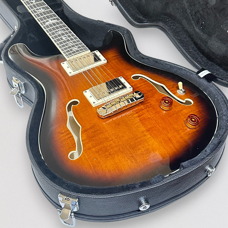 Paul Reed Smith PRS SE Hollowbody II Electric Guitar w/ Case - Black Gold Burst
