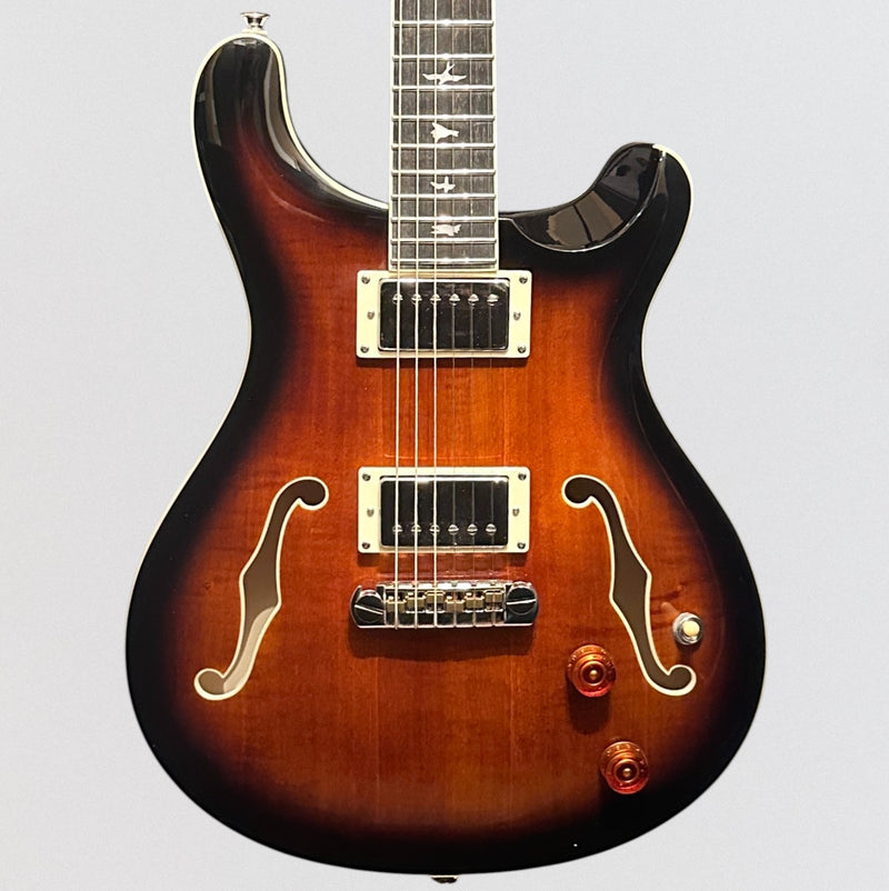Paul Reed Smith PRS SE Hollowbody II Electric Guitar w/ Case - Black Gold Burst