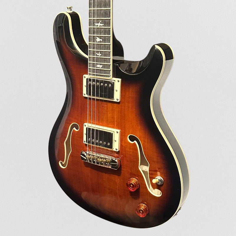 Paul Reed Smith PRS SE Hollowbody II Electric Guitar w/ Case - Black Gold Burst