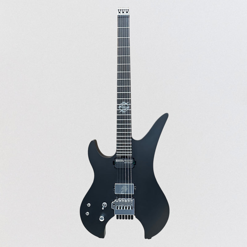 Schecter Synyster Gates Custom-6 TR-S Headless Left-Handed Electric Guitar - Satin Black
