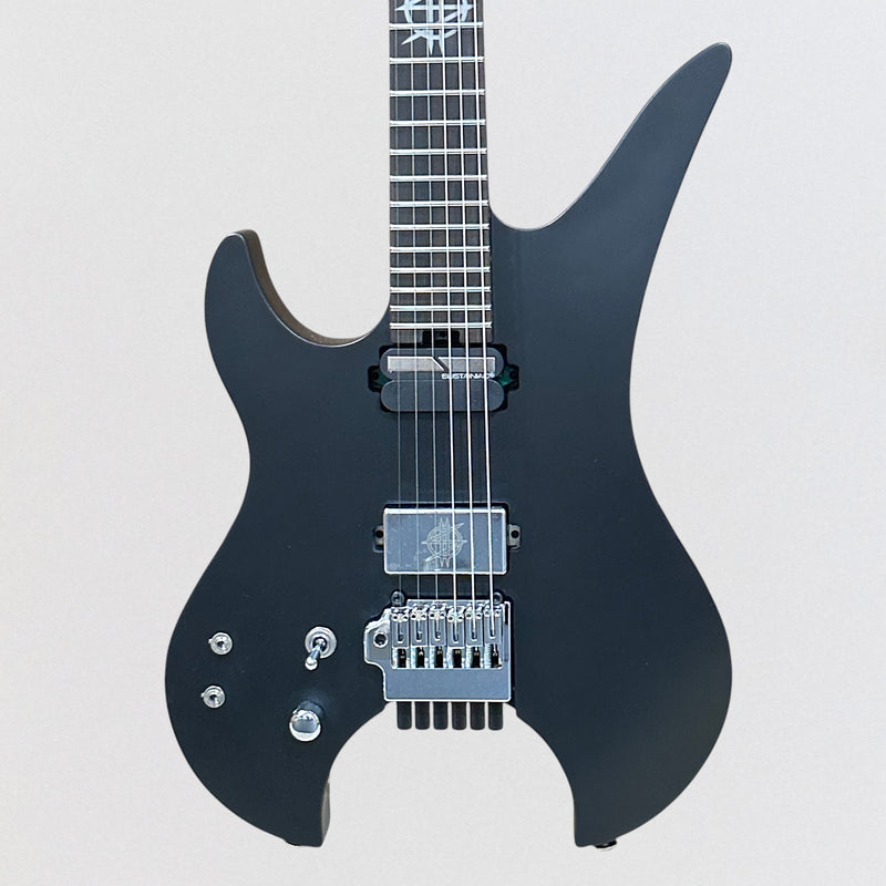 Schecter Synyster Gates Custom-6 TR-S Headless Left-Handed Electric Guitar - Satin Black