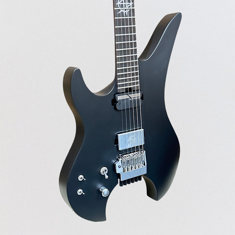 Schecter Synyster Gates Custom-6 TR-S Headless Left-Handed Electric Guitar - Satin Black