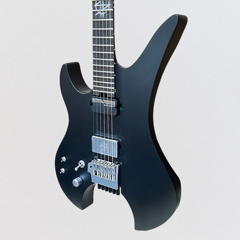 Schecter Synyster Gates Custom-6 TR-S Headless Left-Handed Electric Guitar - Satin Black