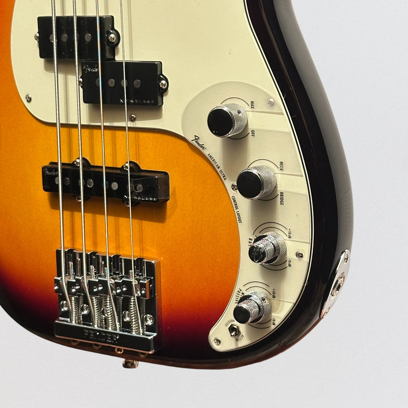 Fender American Ultra Precision 4 String USA Electric Bass Guitar 2024 - Ultraburst