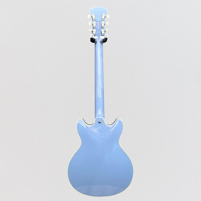 D'Angelico Excel Mini DC Tour Semi Hollowbody Electric Guitar - Slate Blue