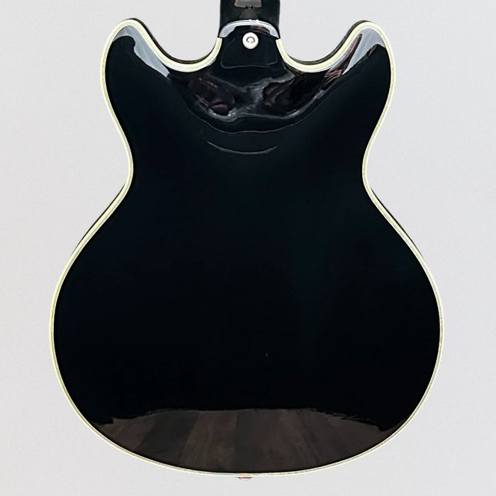 D'Angelico Excel Mini DC Tour Semi Hollowbody Electric Guitar - Black