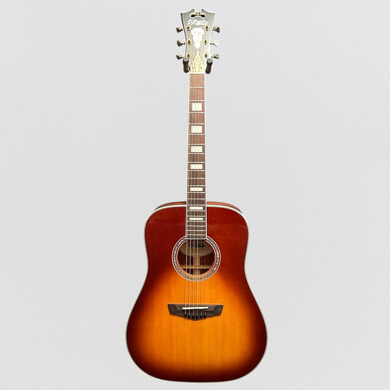 D'Angelico Premier Series Lexington Dreadnought Acoustic-Electric Guitar - Ice Tea Burst
