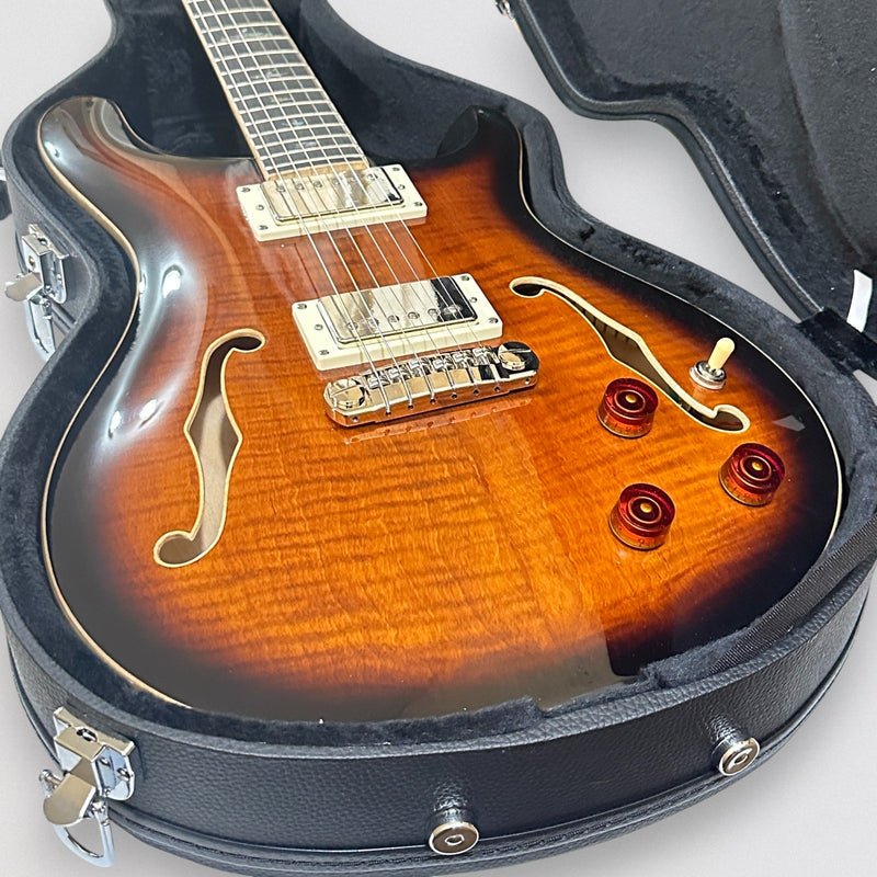 Paul Reed Smith PRS SE Hollowbody II Piezo Electric Guitar w/ Case - Black Gold Burst