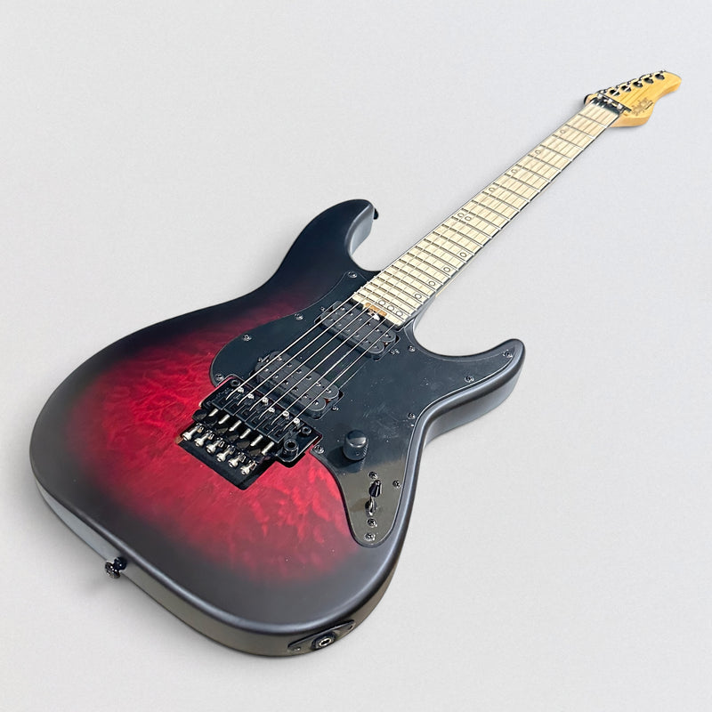 Schecter Miles Dimitri Baker 6 FR Electric Guitar - Crimson Red Burst Satin
