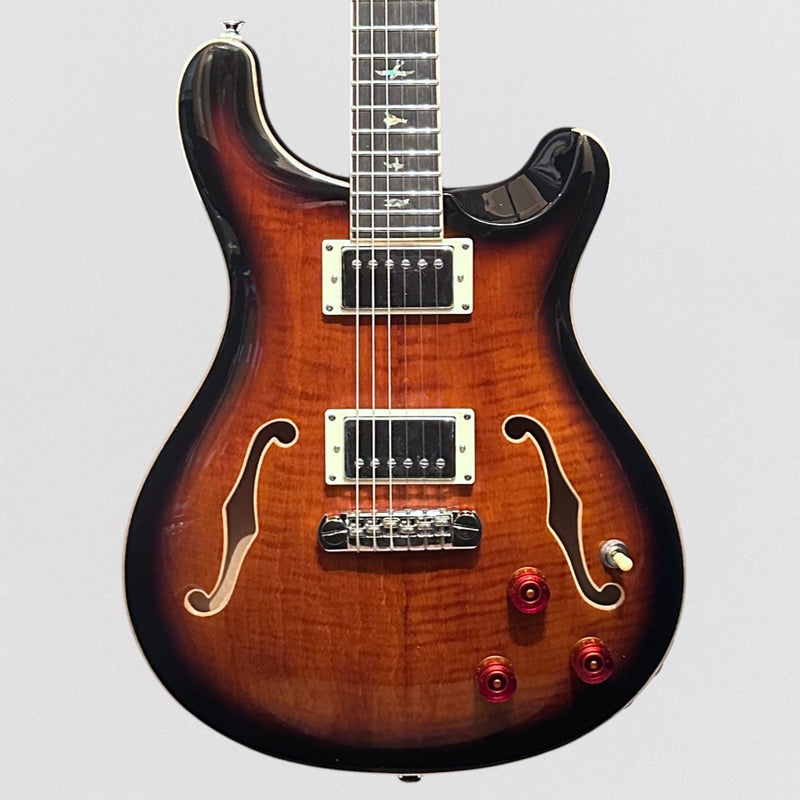 Paul Reed Smith PRS SE Hollowbody II Piezo Electric Guitar w/ Case - Black Gold Burst