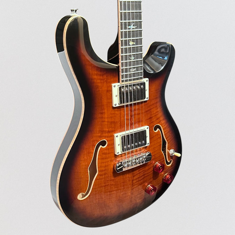 Paul Reed Smith PRS SE Hollowbody II Piezo Electric Guitar w/ Case - Black Gold Burst