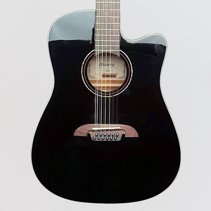 Alvarez AD60CE 12 String Dreadnought Acoustic Electric Guitar - Black