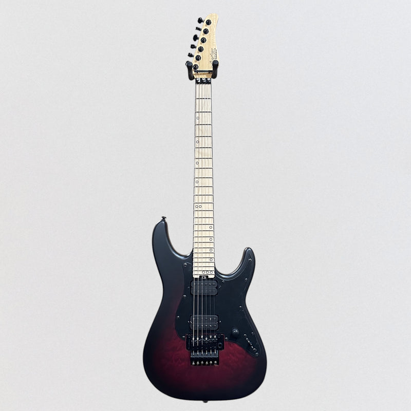 Schecter Miles Dimitri Baker 6 FR Electric Guitar - Crimson Red Burst Satin