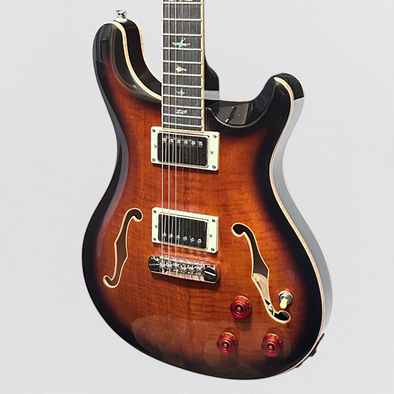 Paul Reed Smith PRS SE Hollowbody II Piezo Electric Guitar w/ Case - Black Gold Burst