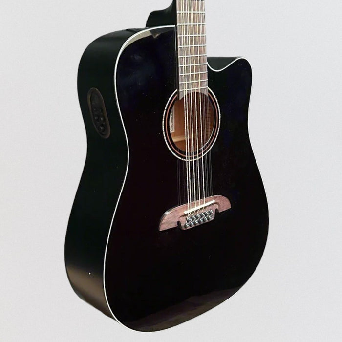 Alvarez AD60CE 12 String Dreadnought Acoustic Electric Guitar - Black