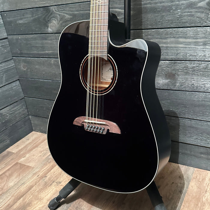 Alvarez AD60CE 12 String Dreadnought Acoustic Electric Guitar - Black