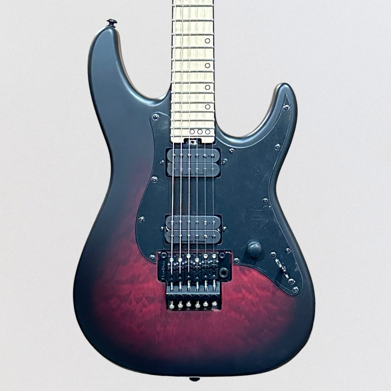 Schecter Miles Dimitri Baker 6 FR Electric Guitar - Crimson Red Burst Satin