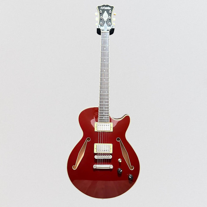 D'Angelico Excel Mini SS Tour Semi Hollowbody Electric Guitar - Solid Wine