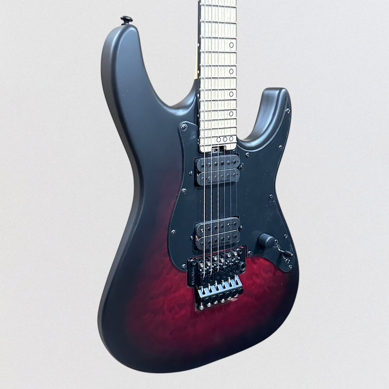 Schecter Miles Dimitri Baker 6 FR Electric Guitar - Crimson Red Burst Satin