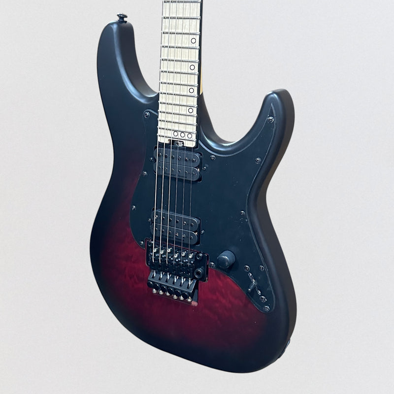 Schecter Miles Dimitri Baker 6 FR Electric Guitar - Crimson Red Burst Satin