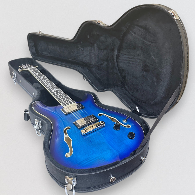 Paul Reed Smith PRS SE Hollowbody II Electric Guitar w/ Case - Faded Blue Burst