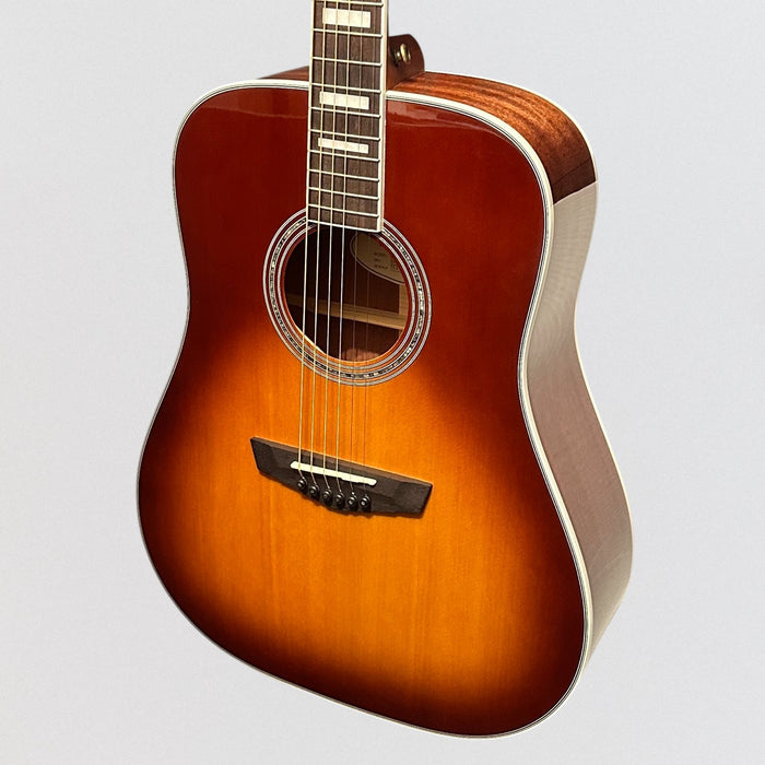 D'Angelico Premier Series Lexington Dreadnought Acoustic-Electric Guitar - Ice Tea Burst