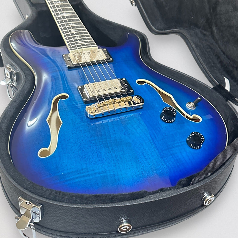 Paul Reed Smith PRS SE Hollowbody II Electric Guitar w/ Case - Faded Blue Burst