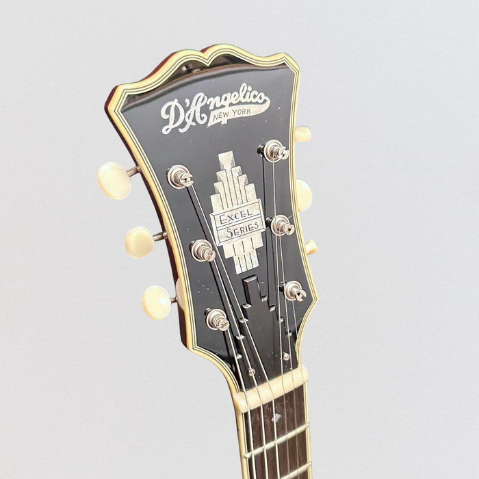 D'Angelico Excel Mini SS Tour Semi Hollowbody Electric Guitar - Solid Wine