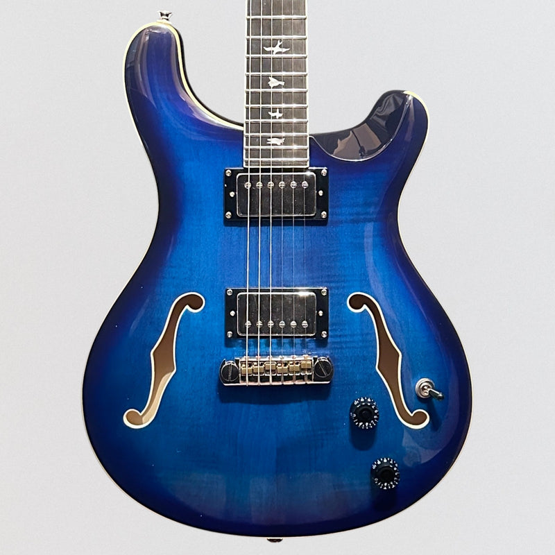 Paul Reed Smith PRS SE Hollowbody II Electric Guitar w/ Case - Faded Blue Burst