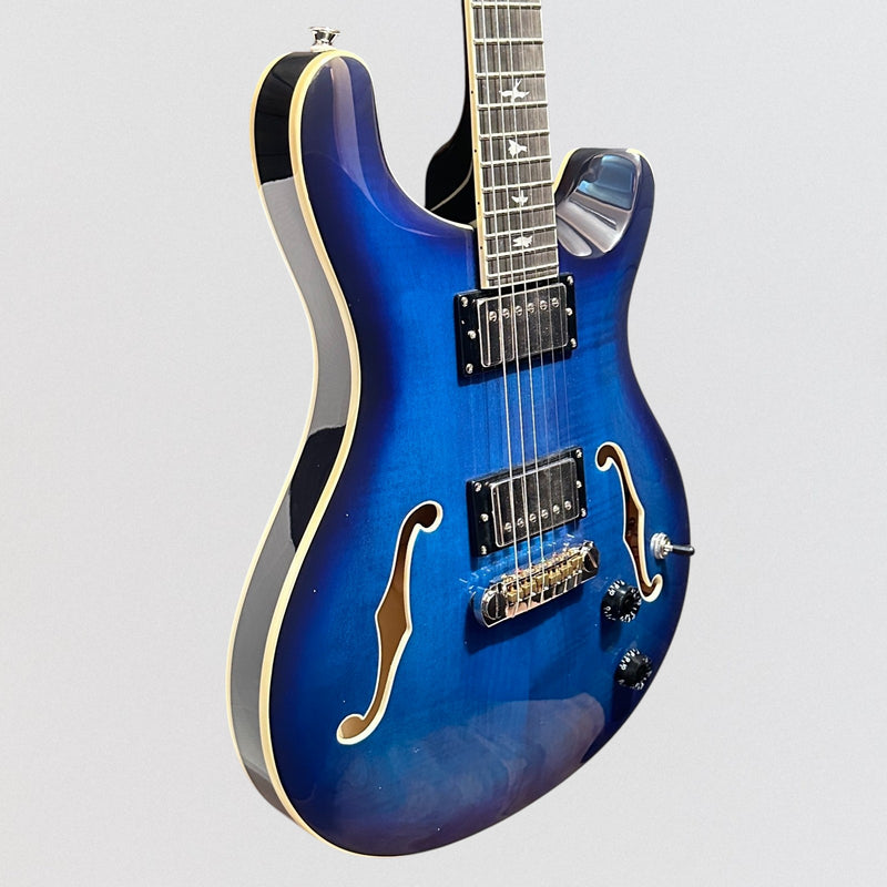 Paul Reed Smith PRS SE Hollowbody II Electric Guitar w/ Case - Faded Blue Burst
