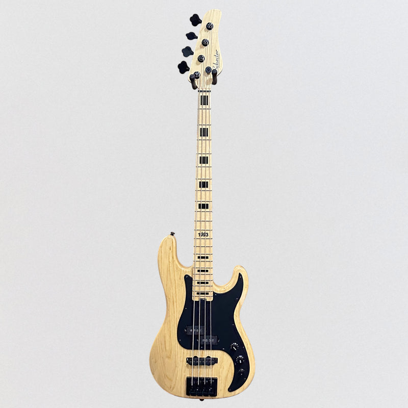 Schecter Justin Beck V Ani 4-string Electric Bass Guitar - Gloss Natural