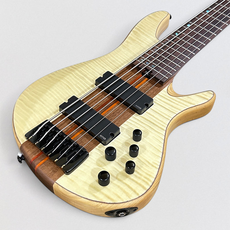Schecter Charles Berthoud CB 6 String Electric Bass Guitar - Natural