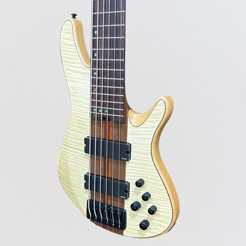 Schecter Charles Berthoud CB 6 String Electric Bass Guitar - Natural