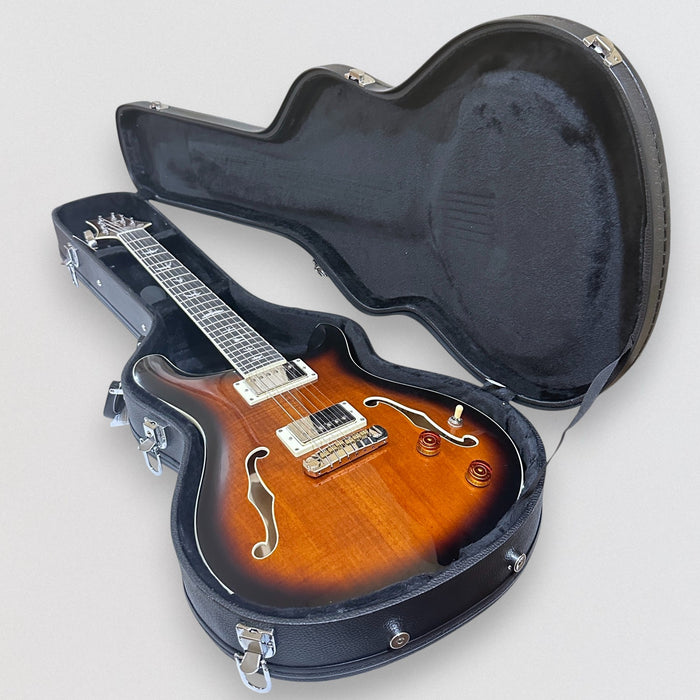 Paul Reed Smith PRS SE Hollowbody II Electric Guitar w/ Case - Black Gold Burst