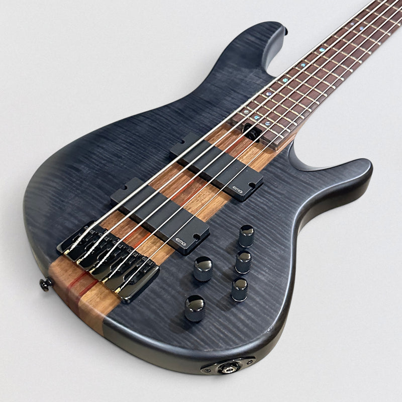 Schecter Charles Berthoud CB 5 String Electric Bass Guitar - See Thru Black