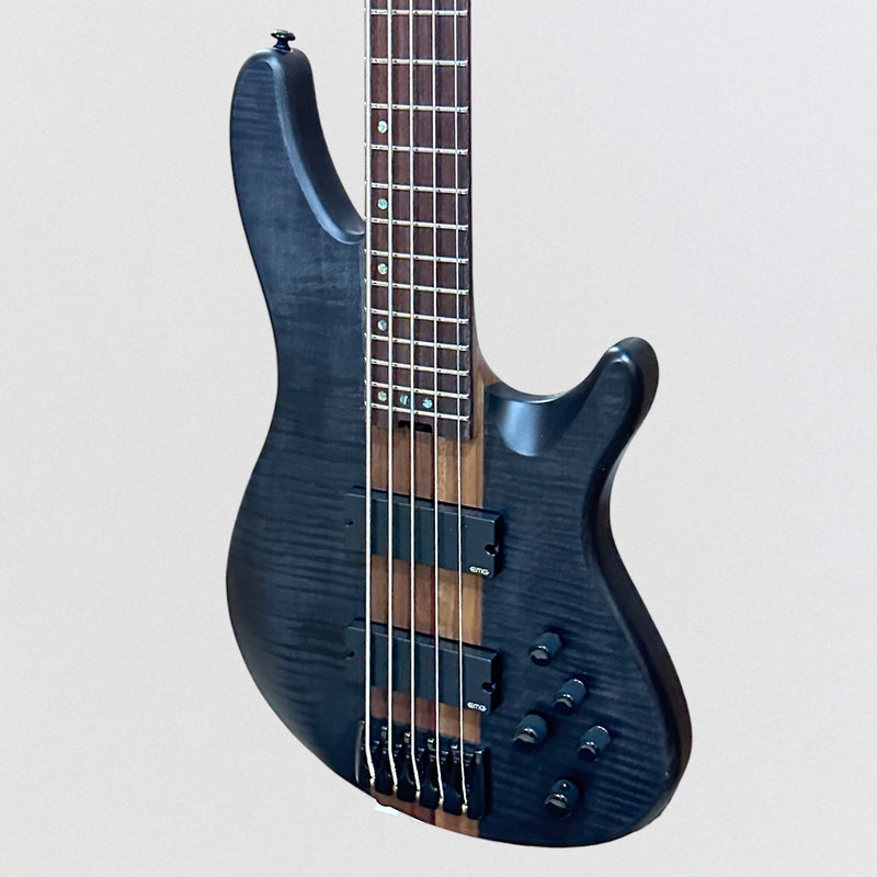 Schecter Charles Berthoud CB 5 String Electric Bass Guitar - See Thru Black