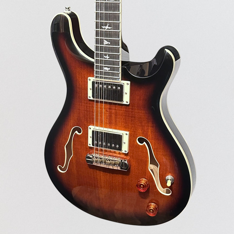 Paul Reed Smith PRS SE Hollowbody II Electric Guitar w/ Case - Black Gold Burst